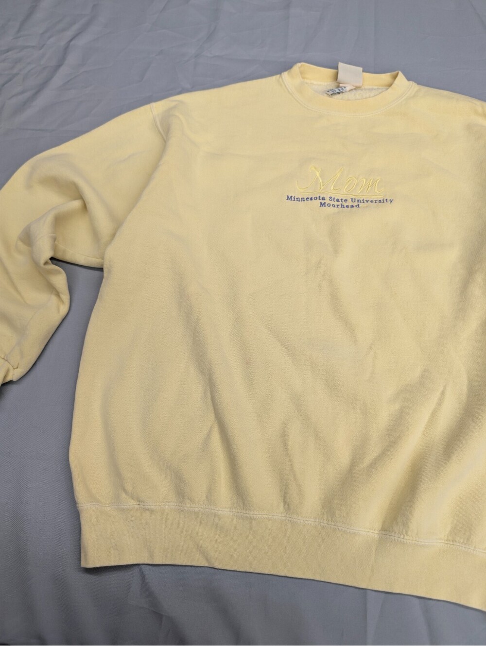Minnesota State Mom Sweatshirt Oarsman 913 Yellow M